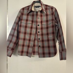 Calvin Klein 205 W39 NYC Plaid Jacket/Shirt